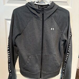 Women’s Under Armour Charcoal Full-Zip Hoodie
